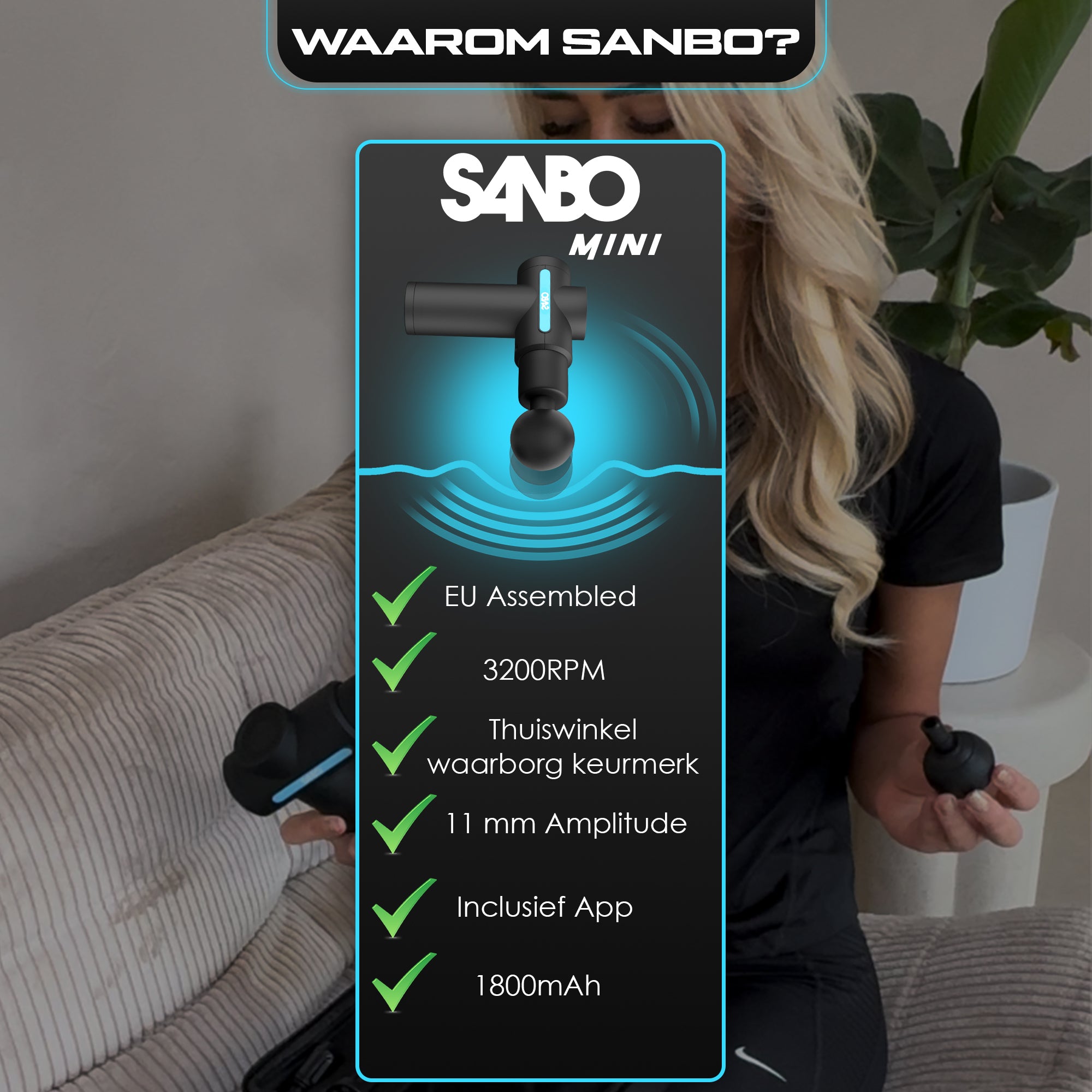 Sanbo Massage Gun Mini - Generation 2 - SANBO Sports