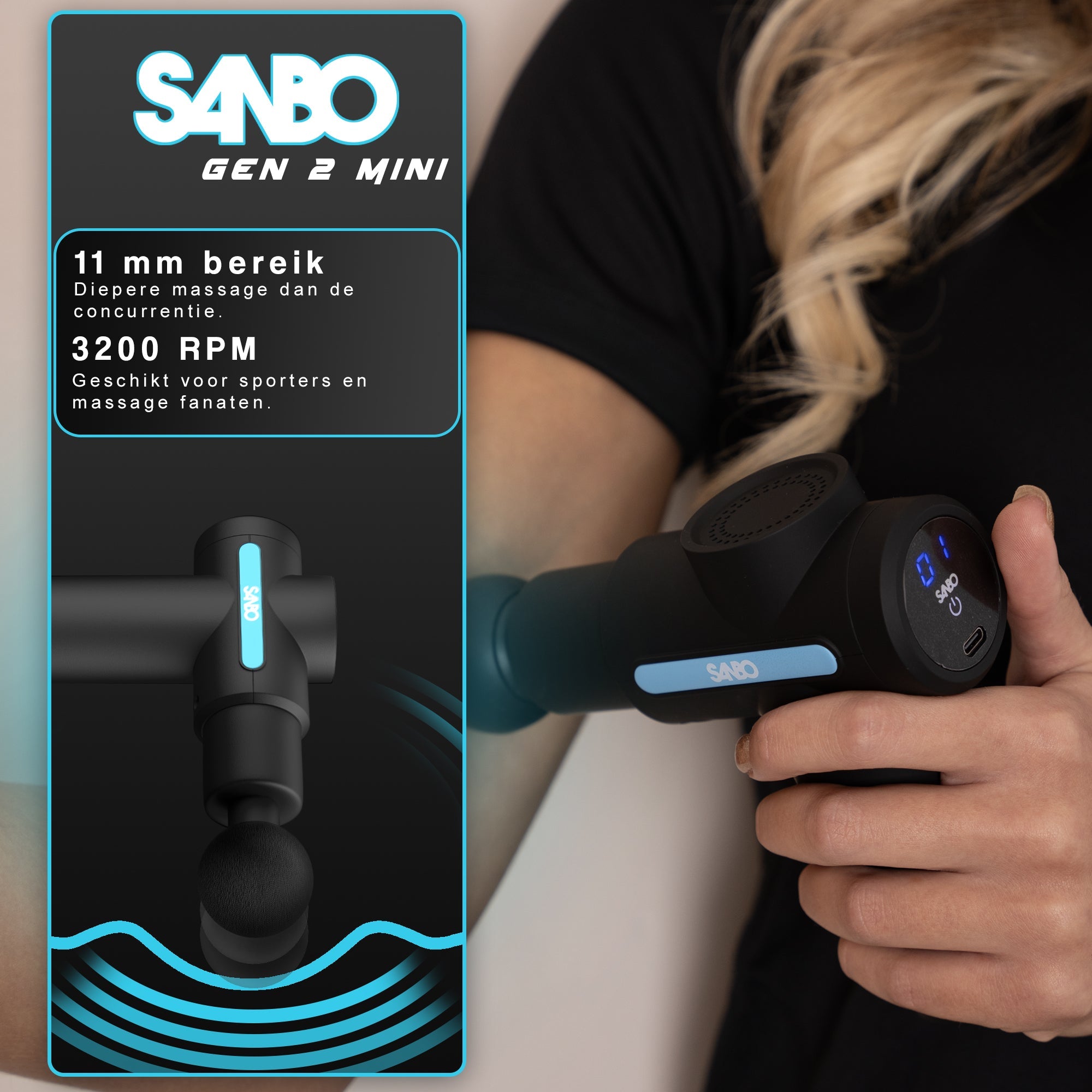 Sanbo Massage Gun Mini - Generation 2 - SANBO Sports