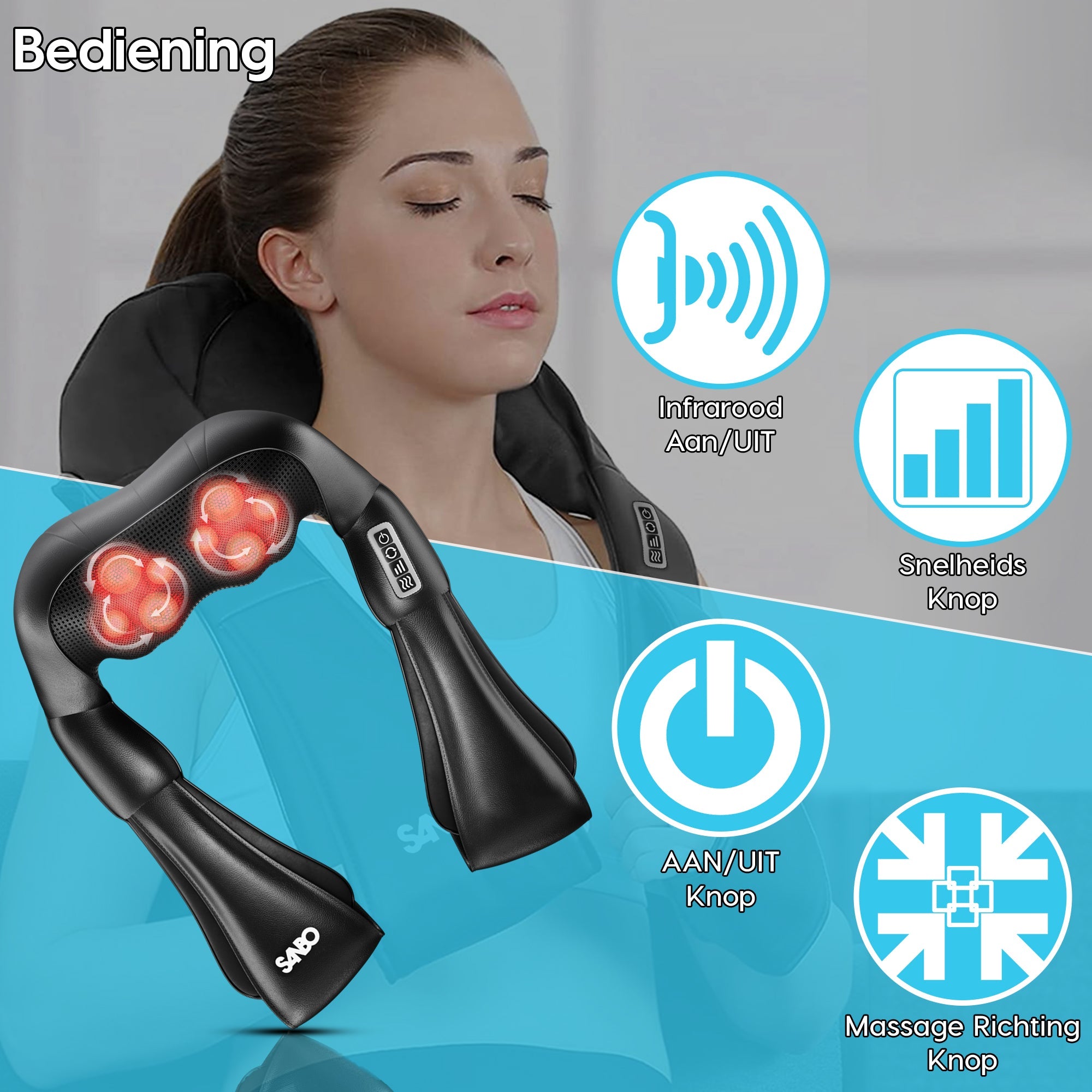 SANBO Shiatsu Nekmassage WL30 - SANBO Sports