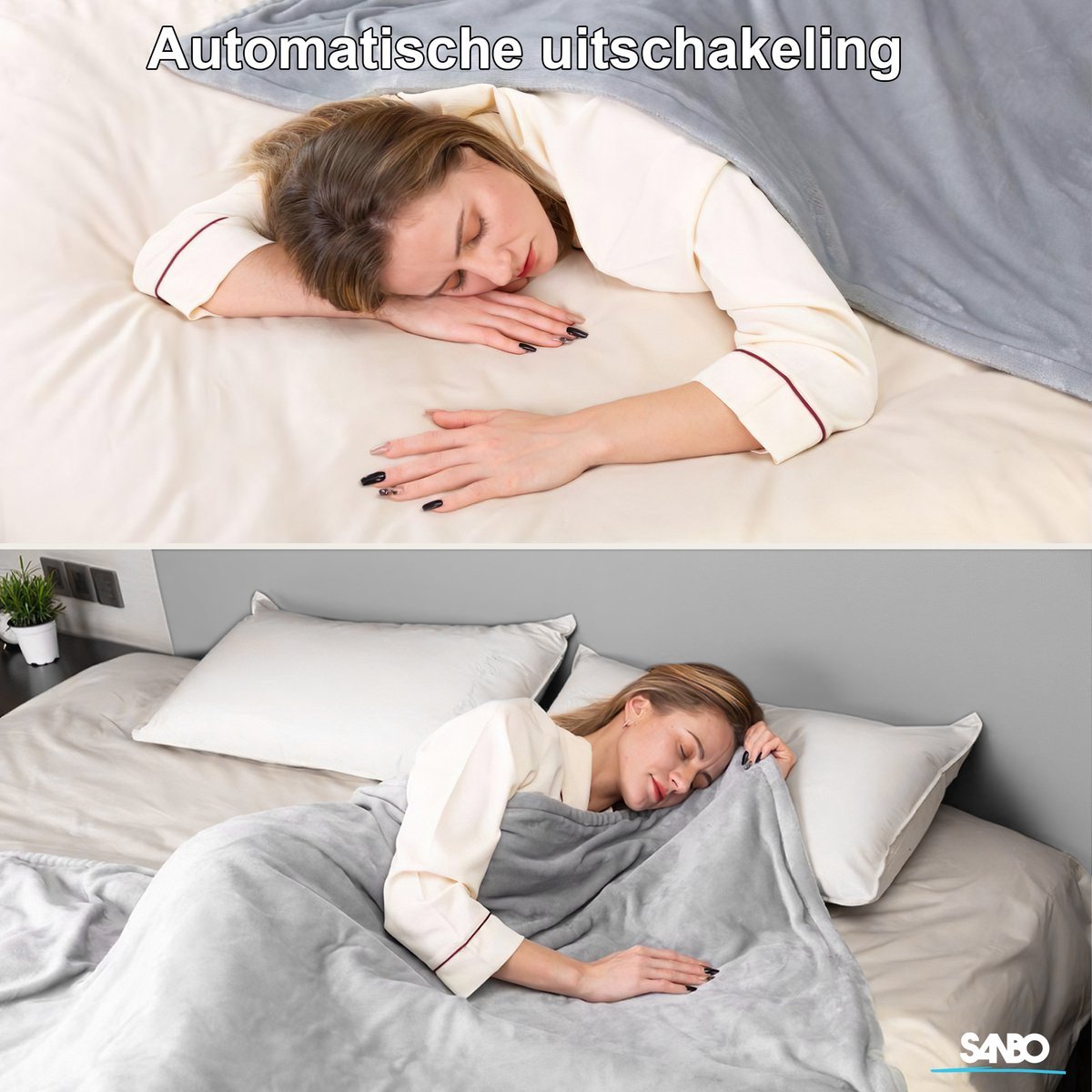 Sanbo Elektrische Deken - 180 x 130 cm - Wasmachinebestendig - SANBO Sports