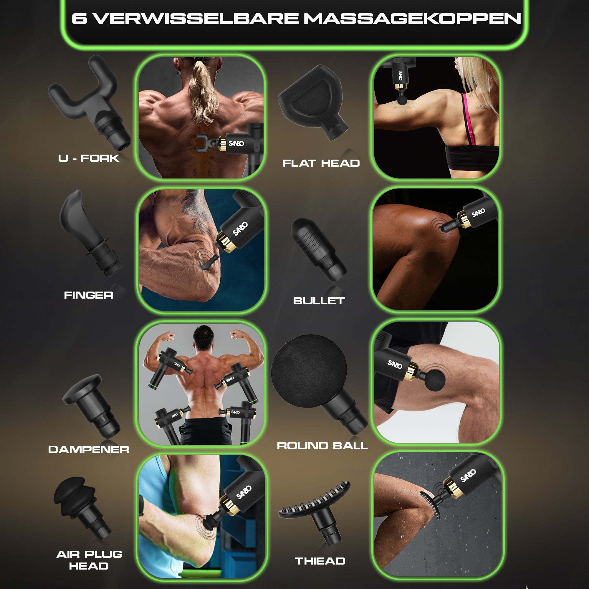 Opzetstukken set (Elite) - SANBO Sports